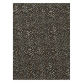 黒いテーブルクロスの金ゴールドのグリッター都市点 テーブルクロス (正面)