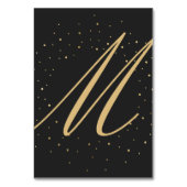 黒いテーブル数で斑点をつけられるモダンでシックな金ゴールド テーブルナンバー (裏面)