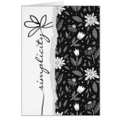 黒いデイジーとシンプルな言葉 (正面)