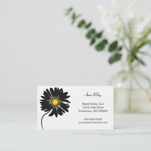 黒いデイジー 名刺 (スタンド正面)