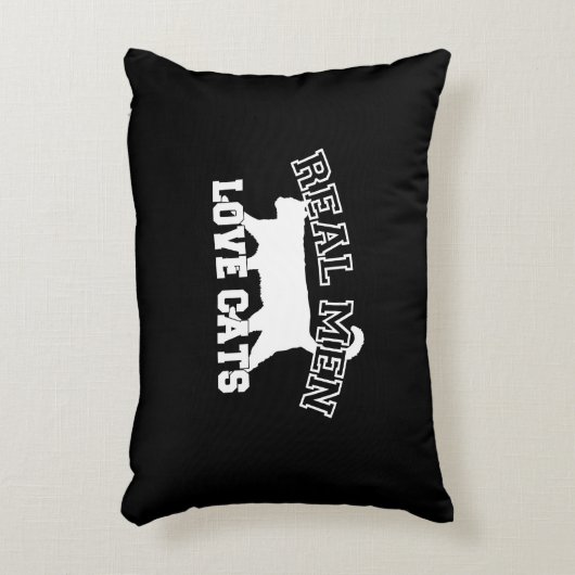 黒いデコ実在ールの猫グラフィックデザインが大好き アクセントクッション (正面(垂直))