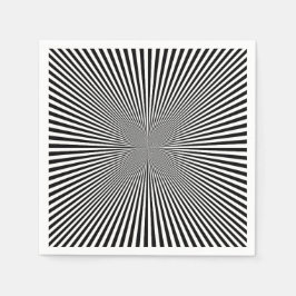 黒いデザイン スタンダードカクテルナプキン