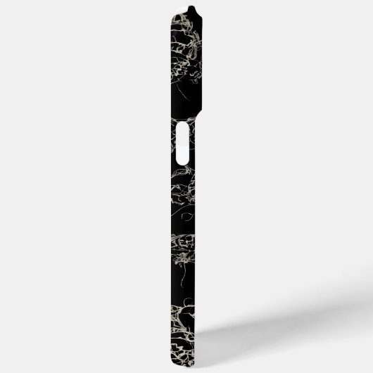 黒いデザインiPhoneケース強 Case-Mate iPhoneケース (裏面 / 右)