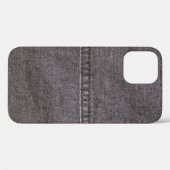 黒いデニム生地。ファッション、質感、背景 Case-Mate iPhoneケース (裏面 (横))