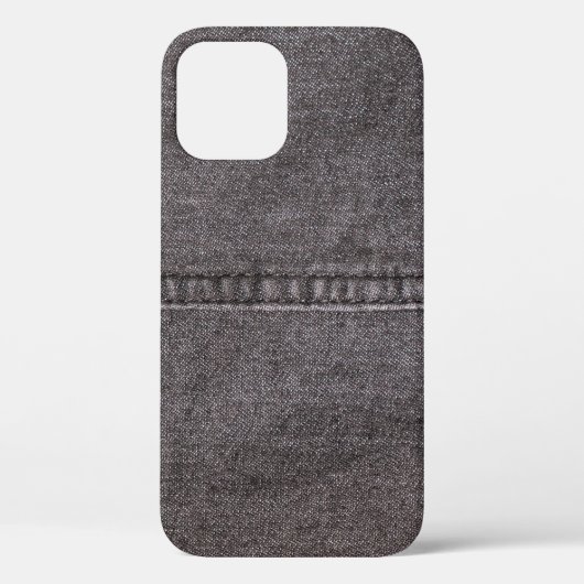 黒いデニム生地。ファッション、質感、背景 Case-Mate iPhoneケース (裏面)