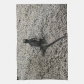 黒いトカゲ キッチンタオル (縦)