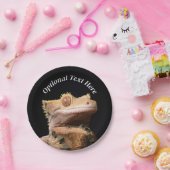 黒いトカゲ ペーパープレート (パーティー)