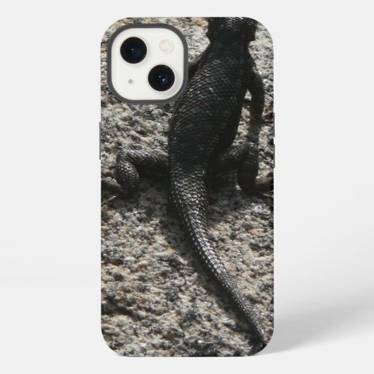 黒いトカゲ iPhoneケース (裏面)