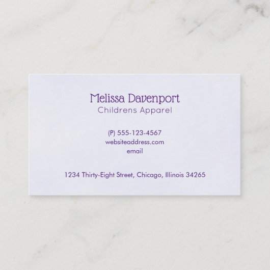 黒いトップハットに可愛いコアラ 名刺 (裏面)