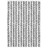 黒いトライバ素朴ルパターンのクリパーソナライズされたップボード クリップボード (裏面)