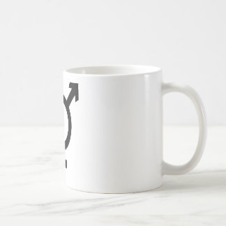 黒いトランス・ジェンダーの記号 コーヒーマグカップ