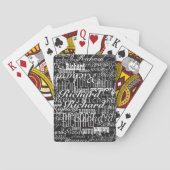 黒いトランプと名前をカスタムする トランプ (裏面)