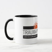 黒いトリムが付いているマグ マグカップ (左)