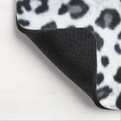 黒いトリムとのsnowleopard マウスパッド (コーナー)