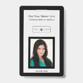 黒いトリムを追加 - 写真ロゴ識別バッジ バッジ