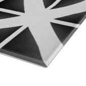 黒いトレンディー三角形パターン カッティングボード (角)