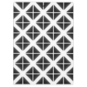 黒いトレンディー三角形パターン クリップボード (裏面)