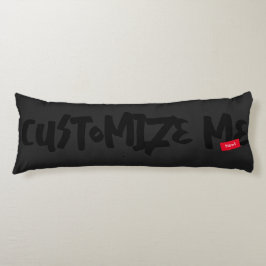 黒いトーンオントーンマーカーの手書き ボディピロー