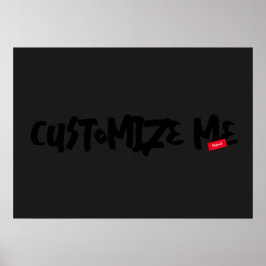 黒いトーンオントーンマーカーの手書き ポスター