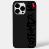 黒いトーンオントーンマーカーの手書き Case-Mate iPhoneケース (裏面)