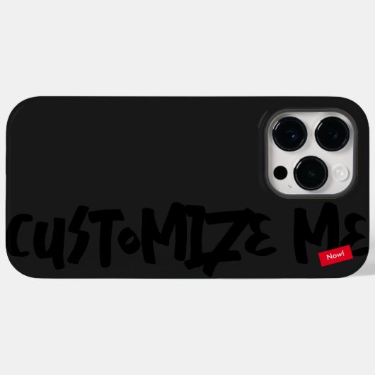黒いトーンオントーンマーカーの手書き Case-Mate iPhoneケース (裏面 (横))