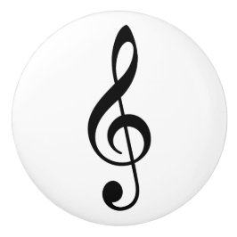 黒いト音記号 音楽 記号 セラミックノブ