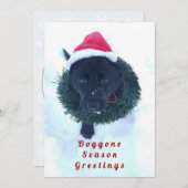 黒いドイツの羊飼い子犬のリース, ZKA シーズンカード (正面/裏面)