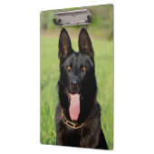 黒いドイツの羊飼い犬- GSDの子犬 クリップボード (左)