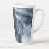 黒いドイツの羊飼い雪ダベットカバー カフェラテマグ (右)