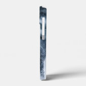 黒いドイツの羊飼い雪ダベットカバー Case-Mate iPhoneケース (裏面 / 左)