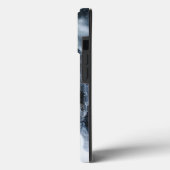 黒いドイツの羊飼い雪ダベットカバー Case-Mate iPhoneケース (裏面 / 左)