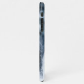 黒いドイツの羊飼い雪ダベットカバー iPhoneケース (左側)