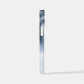 黒いドイツの羊飼い雪ダベットカバー iPhoneケース (右側面)