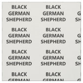 黒いドイツの羊飼い ファブリック (見本)