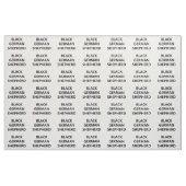 黒いドイツの羊飼い ファブリック (ファットクウォーター)