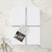 黒いドイツ結婚の写真 ギフトタグ (より糸付き)