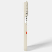 黒いドットを持つオレンジ色の波形 Case-Mate iPhoneケース (裏面 / 右)