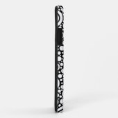 黒いドット&円グリッド+バックグランド。&文字 Case-Mate iPhoneケース (裏面/右)