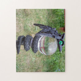 黒いドラゴンの球体のパズル ジグソーパズル