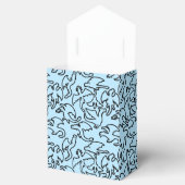 黒いドラゴンズ模様の輪郭b L青BG フェイバーボックス (オープン)