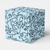 黒いドラゴンズ模様の輪郭b L青BG フェイバーボックス (裏面サイド)