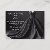 黒いドレス エンクロージャーカード (正面)