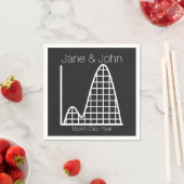 黒いナプキンで足し算 スタンダードカクテルナプキン (インサイチュ)