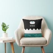 黒いナースの形容詞および暗いティール（緑がかった色） クッション (椅子)