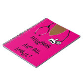 黒いナースは上および聴診器のノートをごしごし洗います ノートブック (左側)