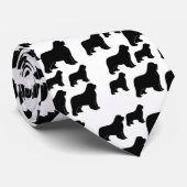 黒いニューファウンドランド犬のタイ ネクタイ (ロール)