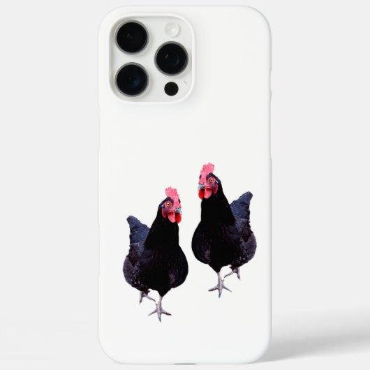 黒いニワトリが束になって Case-Mate iPhoneケース (裏面)