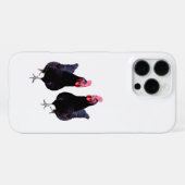 黒いニワトリの歩き方, iPhoneケース (裏面横)