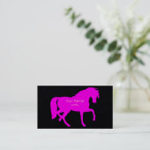 黒いネオンピンクのトロッコ 名刺 (スタンド正面)