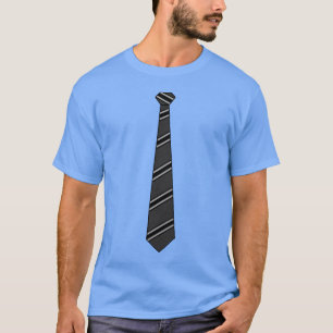 黒いネクタイのワイシャツ Tシャツ